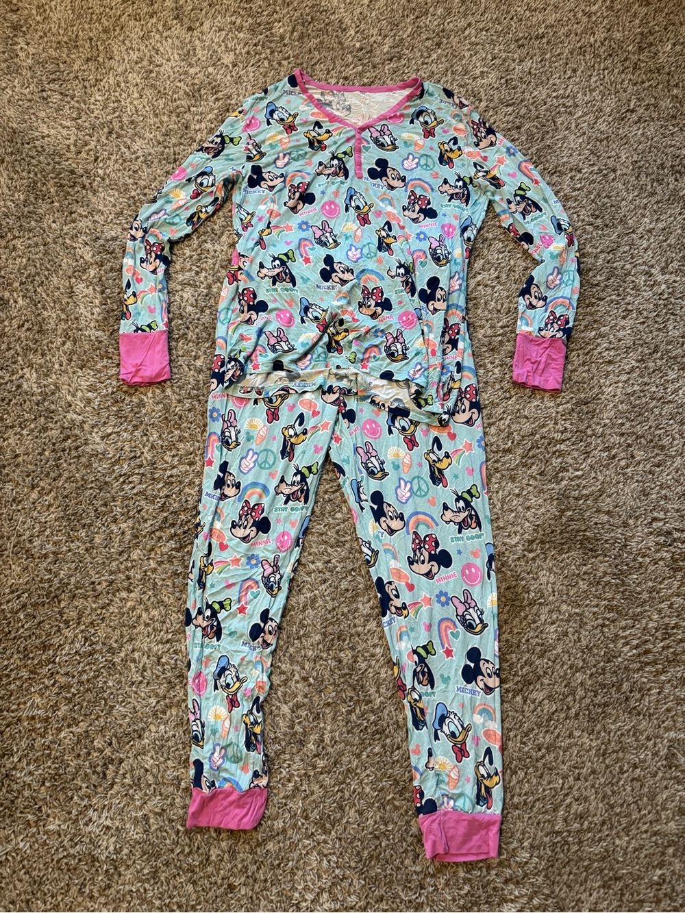 Little Sleepies Womens Mickey Mouse Pajama set